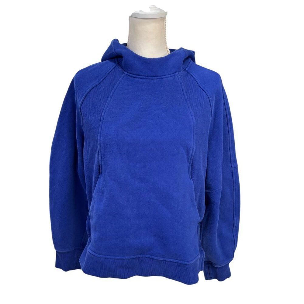 Lululemon Scuba Oversized Side Slit Hoodie Larkspur Blue Size XS/S